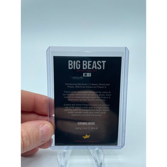 Bam Big Beast Cards - Series 1 - Joey Lee Cabral - Geek Uncommon Green - Picture 2 of 2